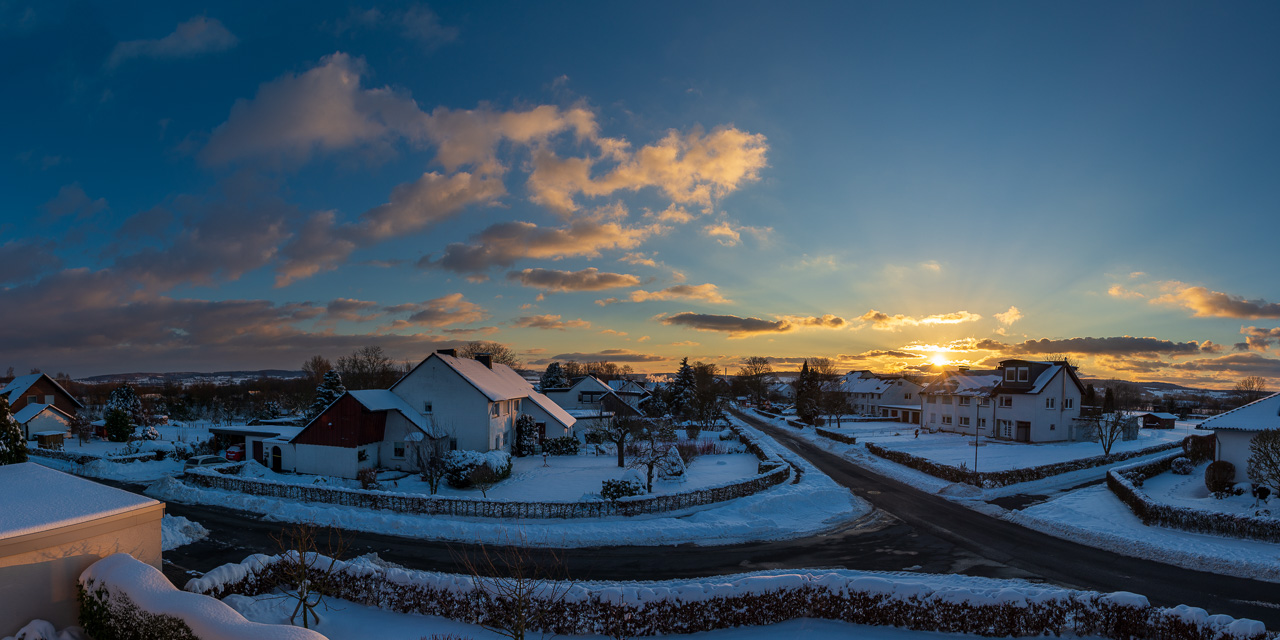 Winter 2021 Abendstimmung Eichholz