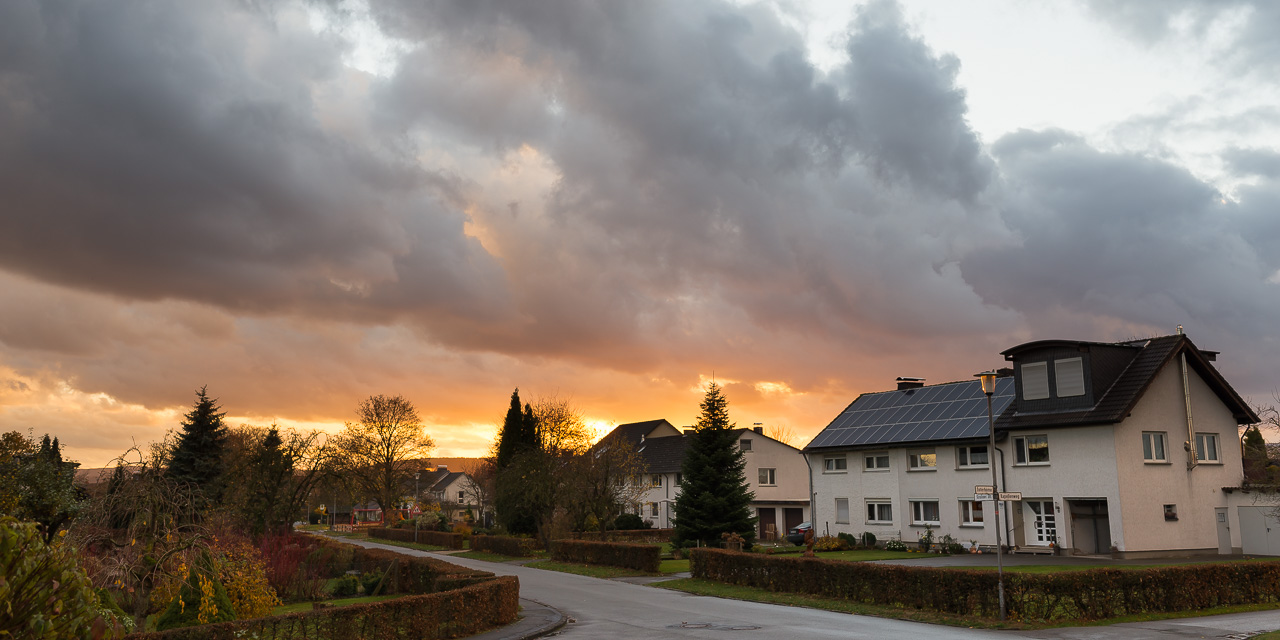 Abendstimmung Eichholz am 13.11.2018